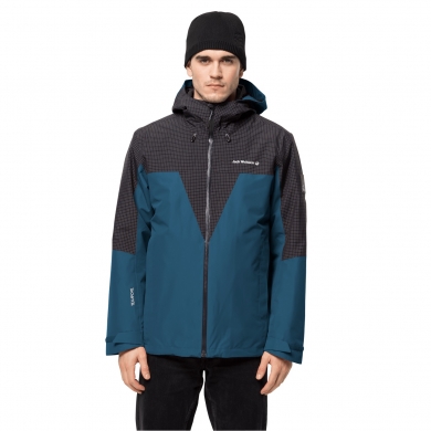 Jack Wolfskin Winter Jacket DNA Rhapsody 3in1 - waterproof, windproof, PFC-free - cobalt blue Men